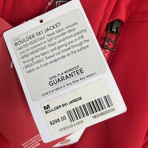 Athleta RECCO Rescue Technology Down Ski Puffer Jacket Coat Womens Medium NWT - Picture 4 of 16